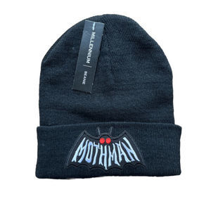 Mothman Beanie Skull Cap Warm Winter Hat Horror Black